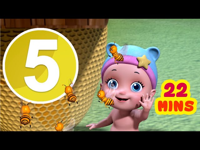 Can You See The Bumblebees? Number Song | Nursery Rhymes for Children | Infobells