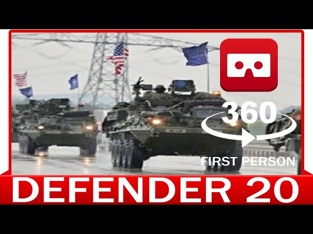 360° VR VIDEO -THE THIRD WORLD WAR? - Defender Europe 2020 - VIRTUAL REALITY 3D