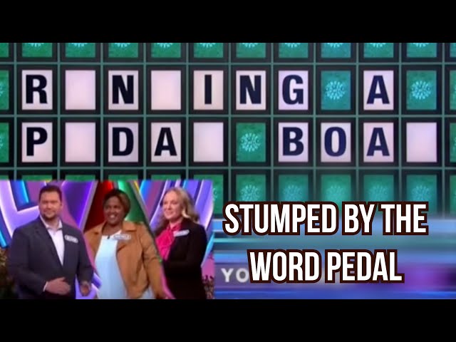 Contestants get all twisted up over the word pedal, a breakdown