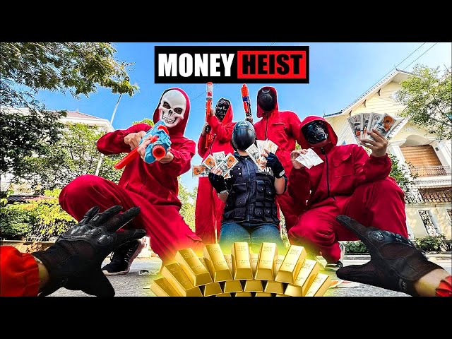 PARKOUR VS MONEY HEIST: No ESCAPE for BAD GUYS as POLICE close in (LIVE ACTION PARKOUR POV)