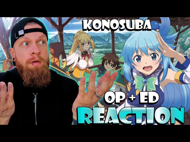 😂 First Time Reaction to KONOSUBA Openings & Endings! | God’s Blessing on This Wonderful World 🎉