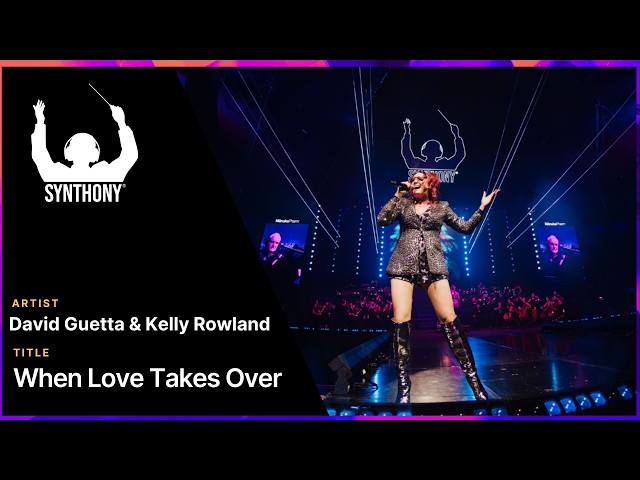 SYNTHONY - David Guetta & Kelly Rowland 'When Love Takes Over' (Live at Spark Arena 2024) ProShot 4K