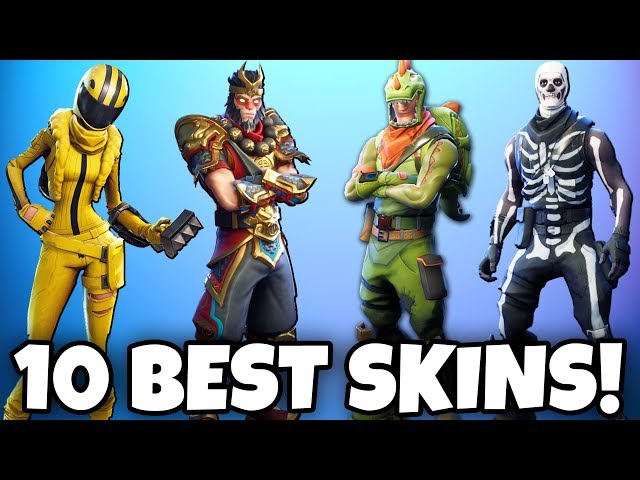 TOP 10 BEST SKINS in Fortnite! The COOLEST of all SKINS! (Fortnite Battle Royale Best Skins)