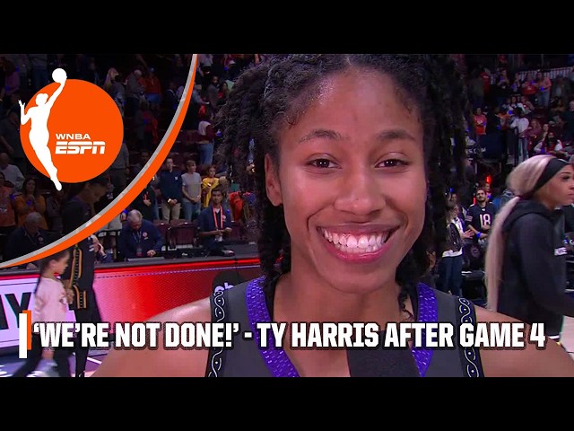 'WE'RE NOT DONE!' 🔥 - Ty Harris is READY FOR GAME 5 after the Sun's win vs. Lynx | WNBA on ESPN