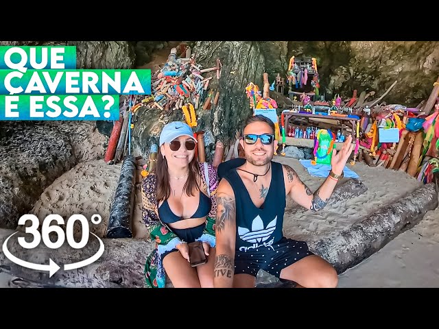 【360º】❌ ROLÊ PELAS 7 ISLANDS | PHRA NANG CAVE BEACH, POR DO SOL E PLÂNCTONS  ❌【 REALIDADE VIRTUAL 】