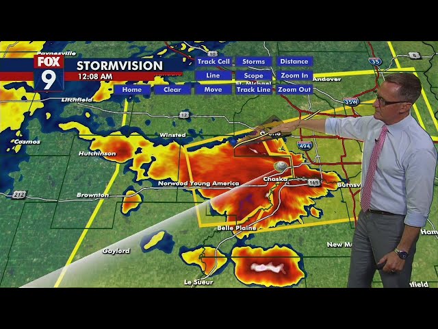 Tracking strong storms moving into Twin Cities metro