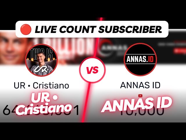 🔴LIVE COUNT SUBS: UR CRISTIANO VS ANNAS ID #LIVECOUNT #RONALDO #LIVESHORT #CR7 #ANNASID