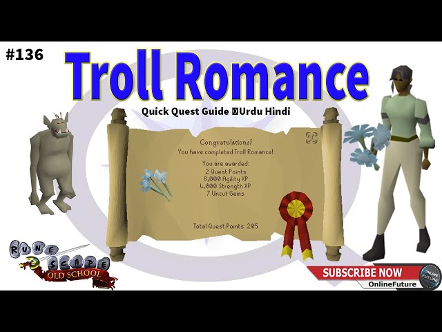 OSRS│How To Complete Troll Romance Quest 2022│Urdu & Hindi