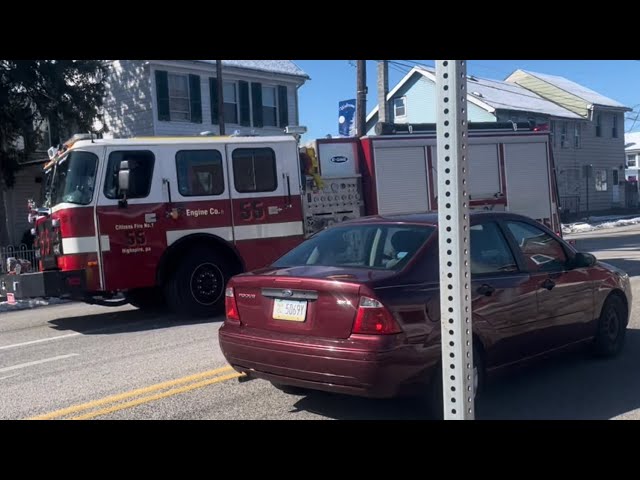 Citizen Fire Company Highspire, PA Rescue Engine 55 Responding