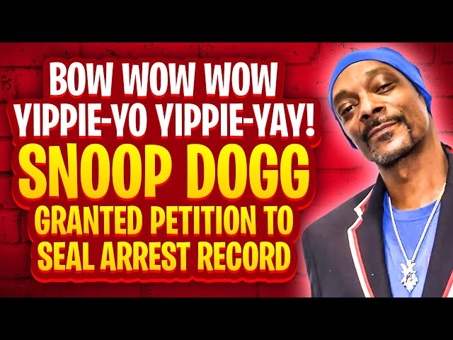 Bow Wow Wow Yippie-Yo Yippie-Yay! Snoop Dogg Granted Petition To Seal Arrest Record