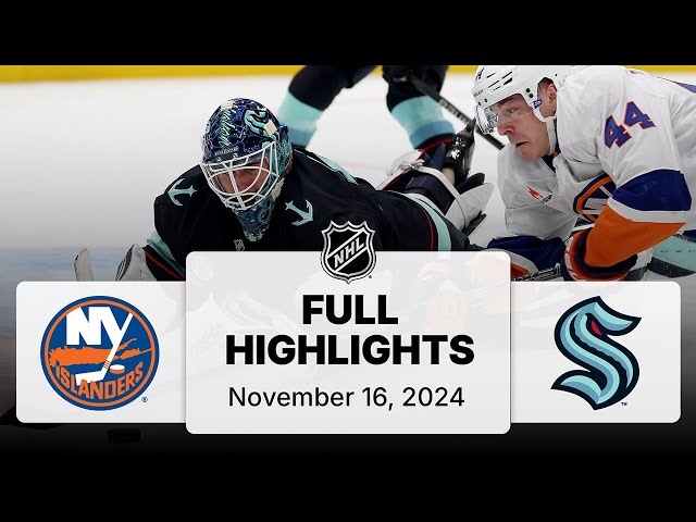 NHL Highlights | Islanders vs. Kraken - November 16, 2024