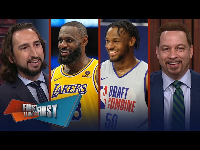 Lakers draft Bronny James 55th overall, is skepticism warranted? | NBA | FIRST THINGS FIRST