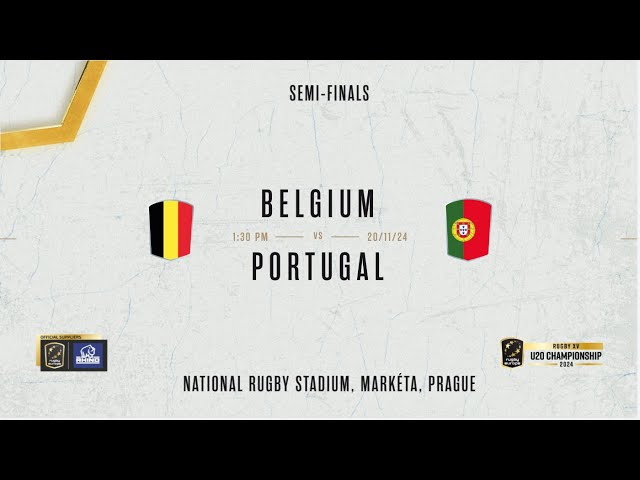 BELGIUM vs PORTUGAL - RUGBY EUROPE U20 CHAMPIONSHIP 2024