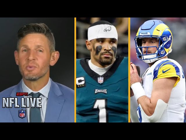 NFL LIVE | "Eagles has best offense in NFC" - Dan Orlovsky claims Jalen Hurts will easily beat Rams