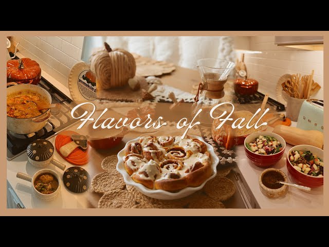 FLAVORS OF FALL | bake & cook with me using autumn ingredients!