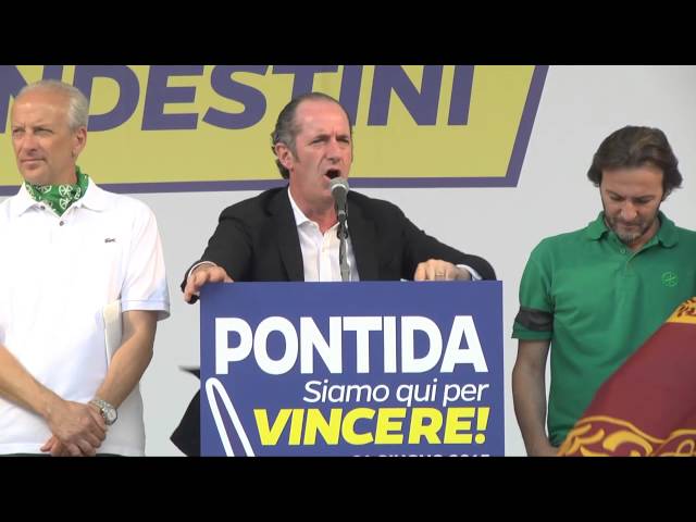 Pontida 2015 -  Intervento di Luca #Zaia