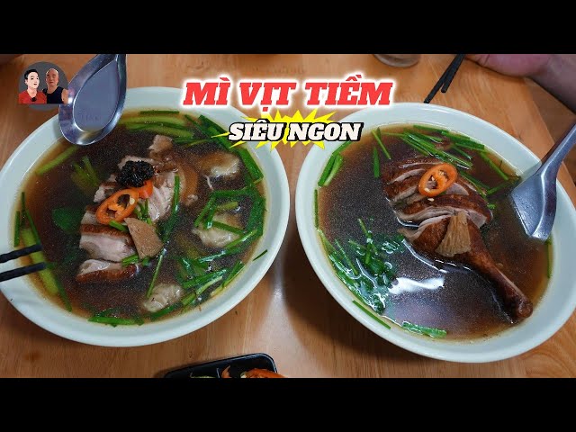 MÌ VỊT TIỀM ngon nhức nách 2 ông già ăn hết cái vèo #onggiareview