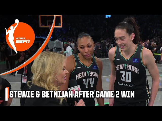 Breanna Stewart & Betnijah Laney-Hamilton emotional after Game 2 win in WNBA Finals 🙌 | WNBA on ESPN