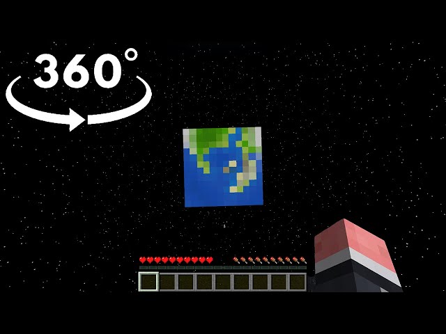 360° POV: Space flight in Minecraft