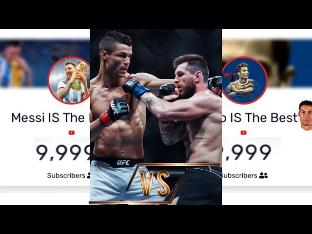 🔴LIVE Cristiano is the best vs Messi channel youtube New Subscribers Count