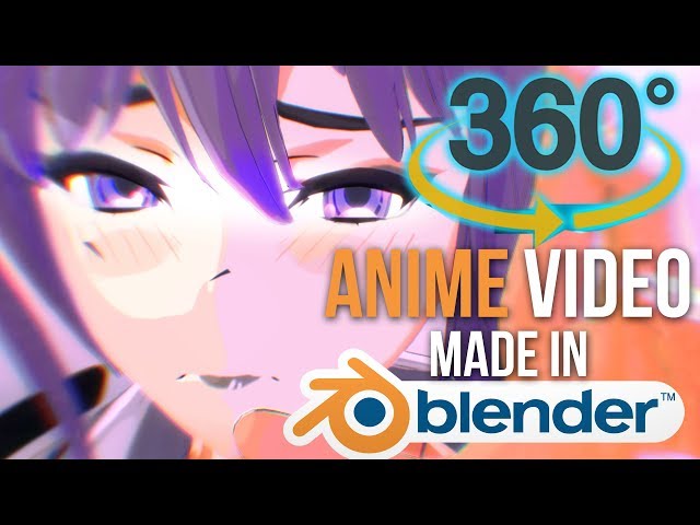 Anime 360 video animation made in Blender 3D