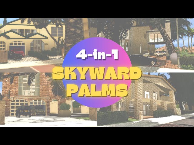 4-in-1| Skyward Palms, Oasis Springs| Furnished&Unfurnished Homes | SIMS 4 | Neighborhood Renovation