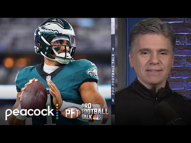 Philadelphia Eagles' QB Jalen Hurts limited in practice with injury | Pro Football Talk | NFL on NBC