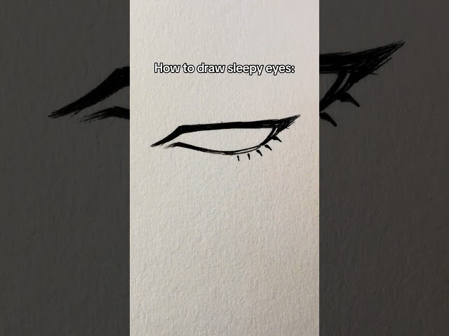 How to draw sleepy eye || Jmarron