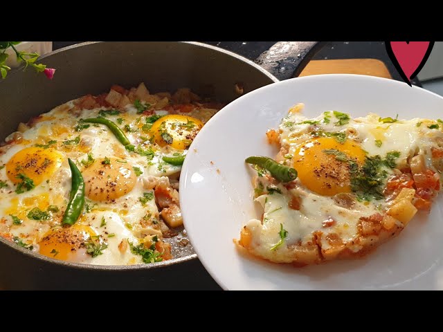 Eggs With Potatoes And Tomatoes - Easy Afghani Omelette | Easy Breakfast Recipe ♥️