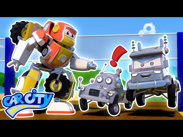 ROBOT CAR vs. EVIL TWINS: Who will win? | Stop the Bandits | RoboFuse - Superhero Rescue | Cartoons