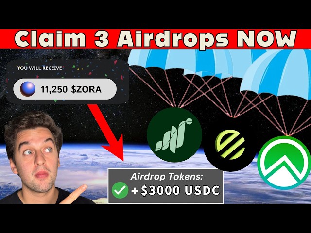 Claim 3 AIRDROPS Now + Earn 5 Airdrops - COMPLETE GUIDE