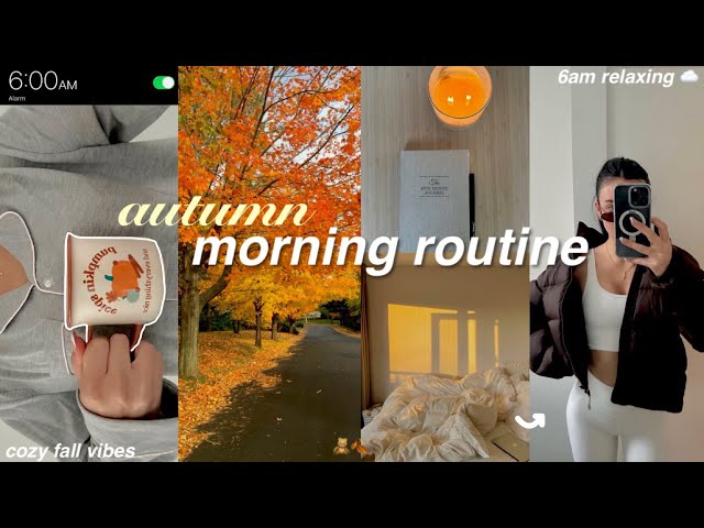 FALL MORNING ROUTINE 2023🕯cozy autumn vibes *my 6am productive routine*