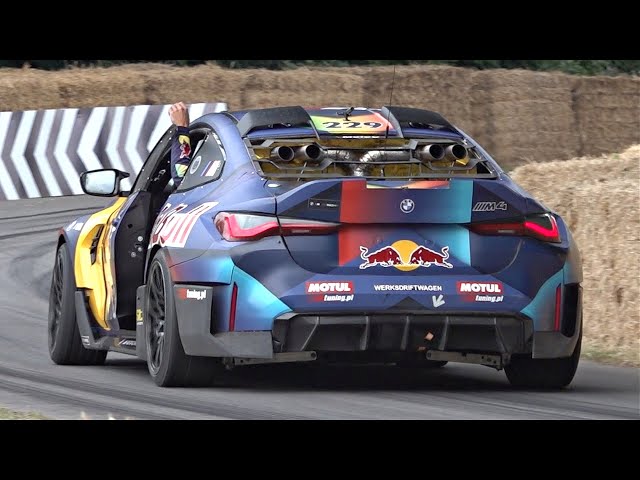 1000HP BMW M4 G82 feat. Anti-Lag Tearing Up Some Tires @ Goodwood Hillclimb | LOUD Bangs & Sounds