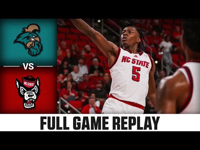 Coastal Carolina vs. NC State Full Game Replay | 2024-25 ACC Men's Basketball