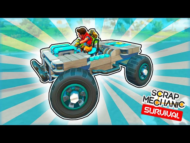 I Built an Electric ATV to Explore the Whole Map! (Scrap Mechanic Survival Ep. 6)