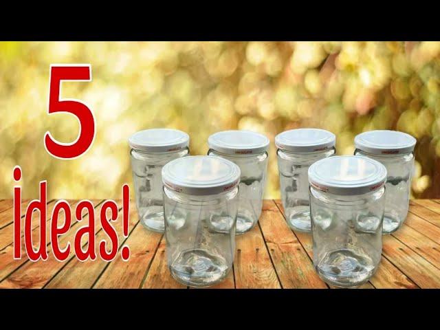 Do it yourself! 5 perfect lighting ideas from glass jars! Upcycle!