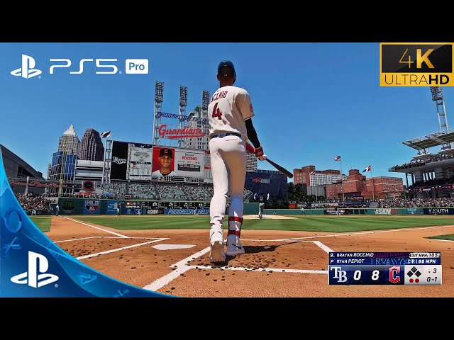 MLB The Show 24! - Gameplay Tampa Bay Rays Vs Cleveland Guardians (PS5 PRO) 4K UHD