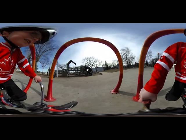 A tour of the playground on Loch's bike (Theta S 360)