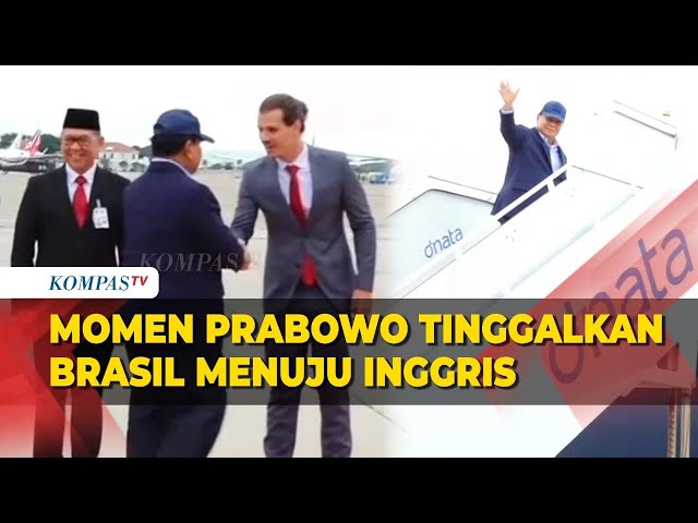 KTT G20 Selesai, Prabowo Tinggalkan Brasil Menuju Inggris