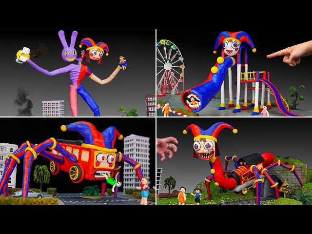 😱 All THE AMAZING DIGITAL CIRCUS Mixed Trevor Henderson Monster with clay