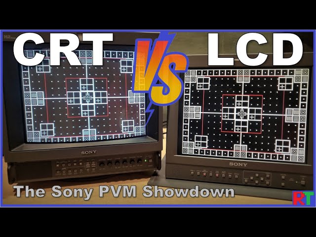 CRT VS LCD - Sony PVM Trinitron & LMD Face-off! | Retro Tech