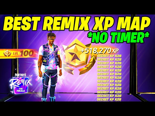 CRAZY SEASON REMIX Fortnite XP GLITCH Map to LEVEL UP FAST in Chapter 5 Season 5!