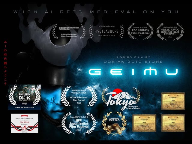 "GEIMU" a Japanese sci-fi/action/horror VR180 film with ambisonic audio