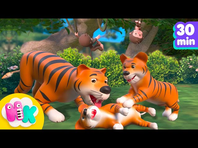 Jungle Animal Song 🐯🐍 Discover animals for Kids! | HeyKids Nursery Rhymes