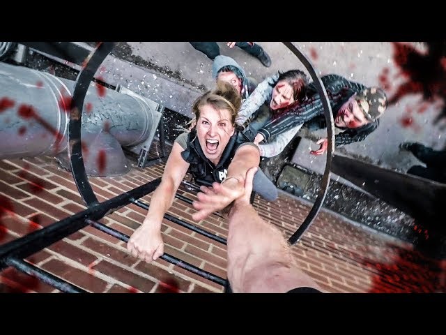 Zombie Escape! Parkour POV Chase 🧟