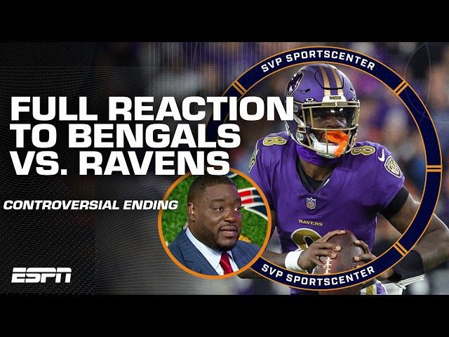 🚨 CONTROVERSIAL OT THRILLER 🚨 Bengals vs. Ravens FULL REACTION 👀 | SC with SVP