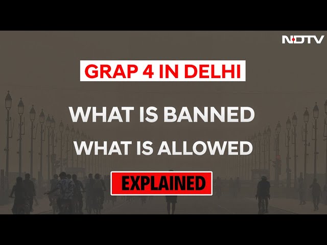 Delhi AQI Today | GRAP 4 In Delhi Explained: What Is Banned, What Is Allowed