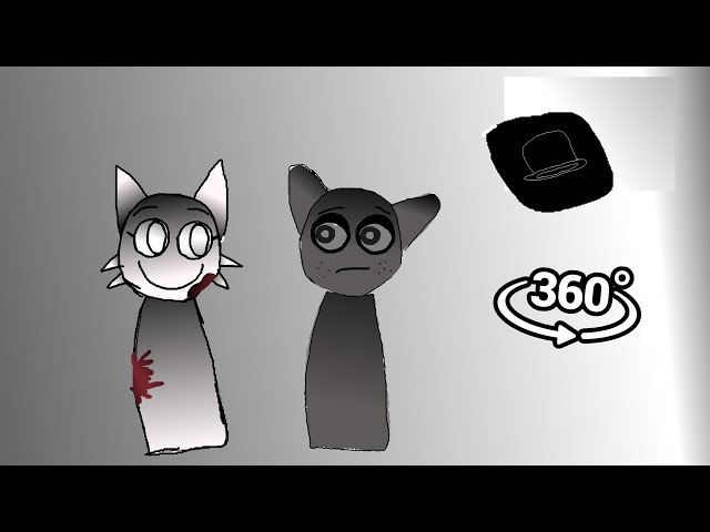 Gray x Wenda weird situation | Sprunki sus meme animation in 360 VR Cinema