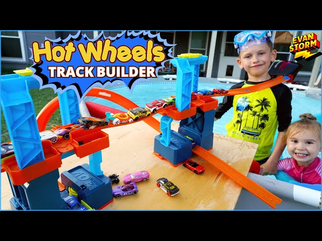 🏎Swimming Pool Jump Challenge: Hot Wheels Unlimited Track Builder #3