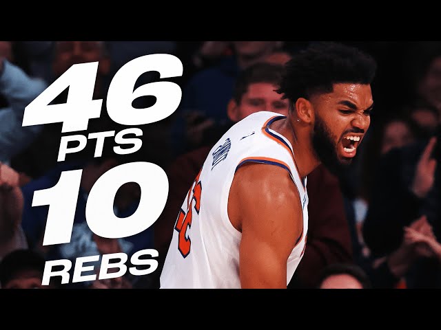 Karl-Anthony Towns' MONSTER 46-PT Double-Double Performance at MSG! 😤| November 13, 2024